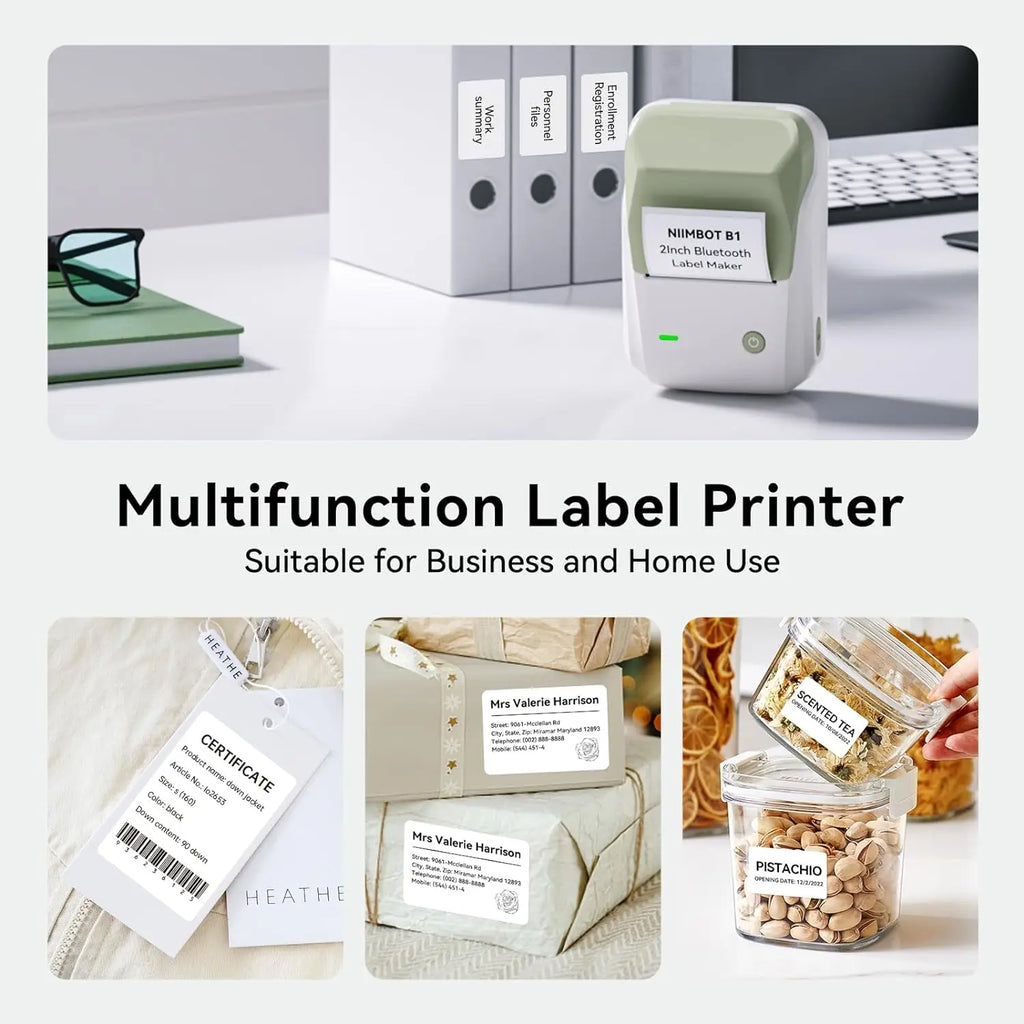 NIIMBOT B1 Wireless Label Printer for Home & Business